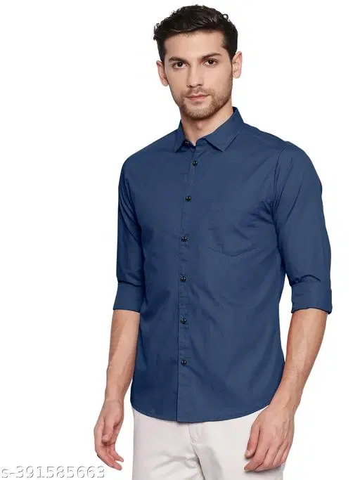 Spread Collar Kurta for Men (Teal, S)