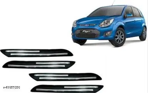 Rubber Car Bumper Protector, Multicolor, Pack of 4