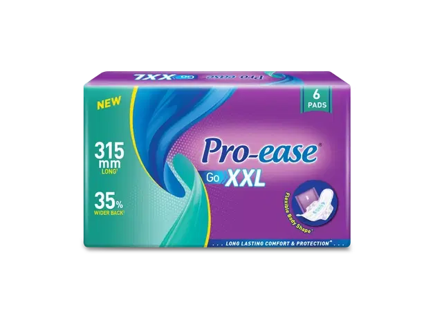 Pro-Ease Go Sanitary Pad XXL 6 Pcs