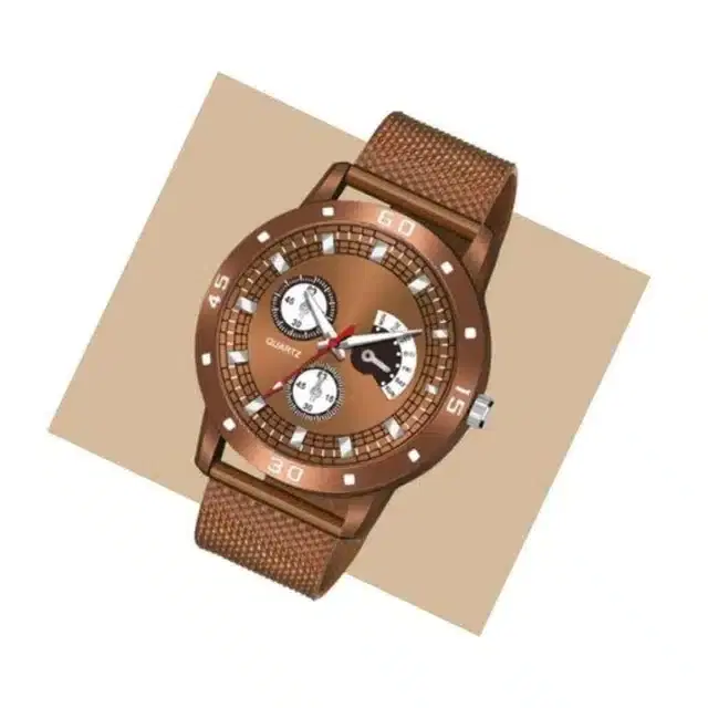 Analog Watch for Men (Brown)
