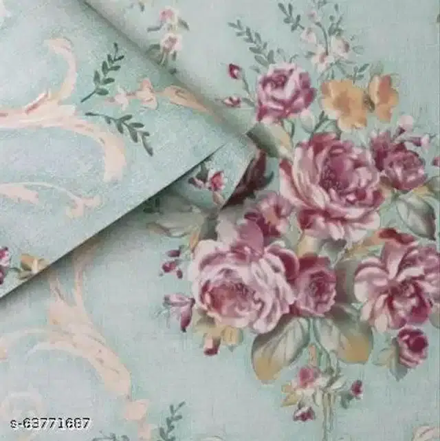 Vinyl Wallpaper for Home, Sea Green, 45x300 cm