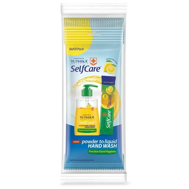 Yutika Selfcare Hand Wash Refill Lemon -9 g (Pack Of 10)