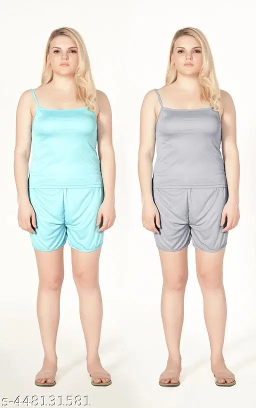 Comfortable Camisole for Women, Pack of 2 (Multicolor, S)