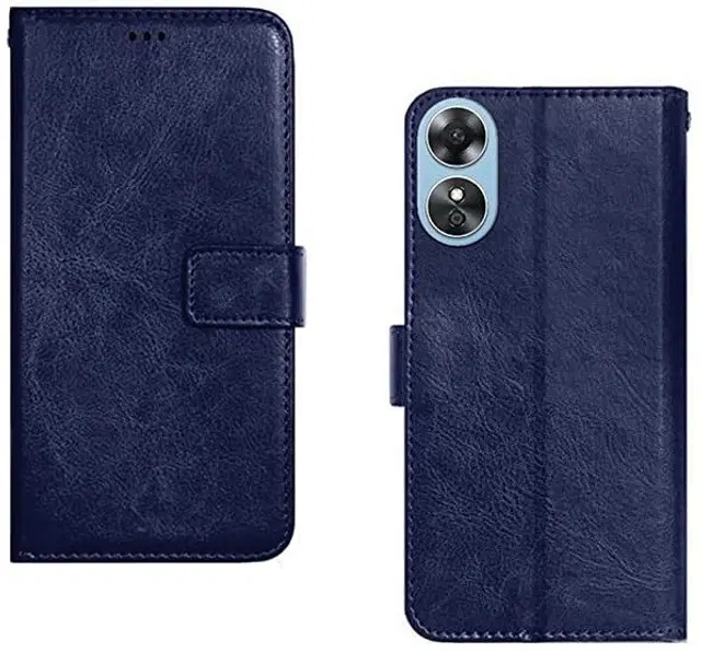 Flip Mobile Cover for OPPO A17, Multicolor