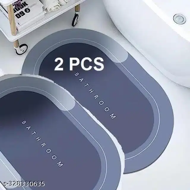 Rubber Bath Mats, Assorted, Pack of 2