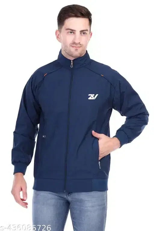 Jacket for Men (Navy Blue, M)