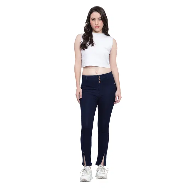 Denim Straight Fit Jeans For Women , LIGHT BLUE (28)