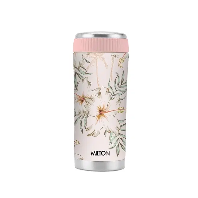 Milton Optima 500 Thermosteel Hot and Cold Flask, 450ml, Silver | ISI Certified | Vacuum Insulated | Rust Proof | Leak Proof | Tea | Coffee | Juice Silver