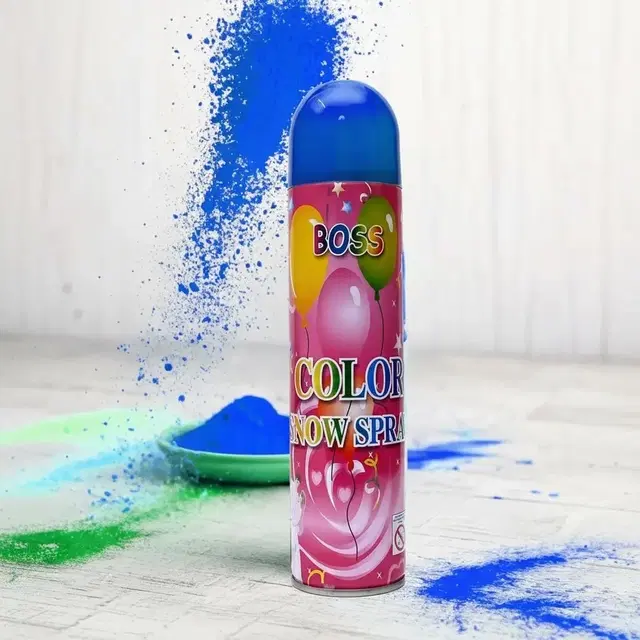 Boss Color Snow Spray 350 ml Blue, Pack of 1