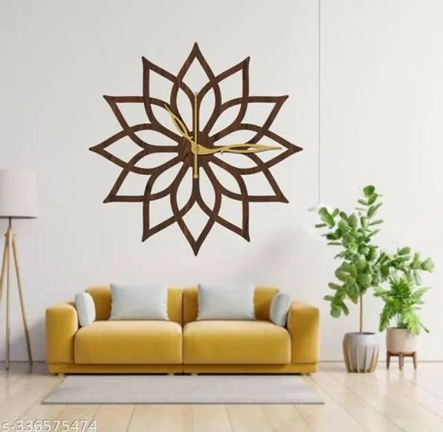 Wooden Wall Clock, Brown