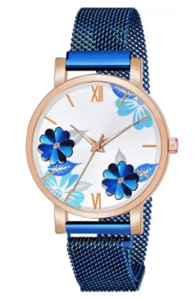 Metal Strap Analog Watch for Women & Girls (Multicolor)