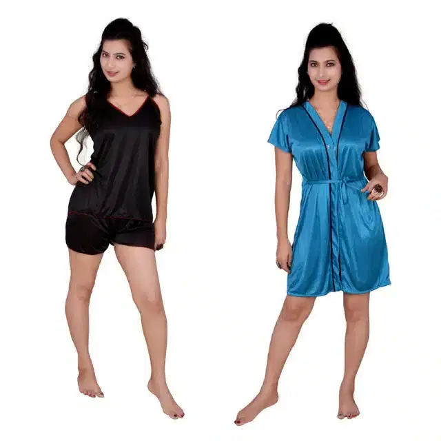 Babydoll for Women, Pack of 2 (Multicolor, Free Size)