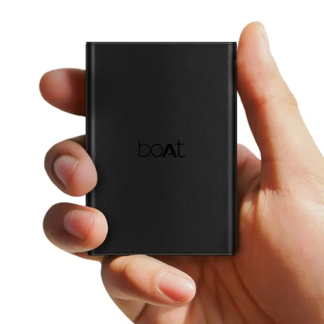 boAt Energyshroom Pb400 Pro 20000 mAh 22.5w Pocket Size, Compact Power Bank, Fast Charging (2x Output Ports, Supports Android, iPhone, Tablets, Earbuds, Etc.) (Carbon Black)