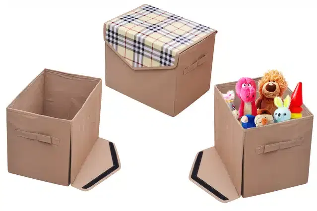 PVC Printed Toys Storage Box, Multicolor