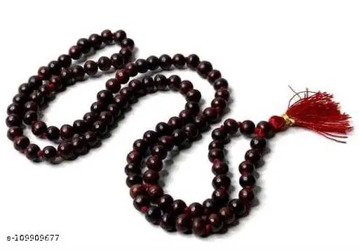 Red Sandalwood Mala 108 Beads Wood Chain for Men