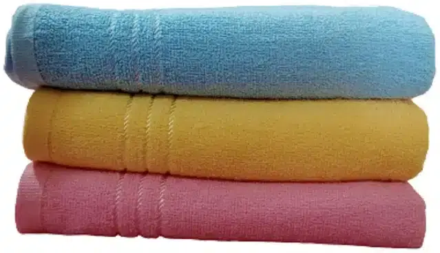 Cotton Hand & Face Towels, Multicolour, Pack of 3