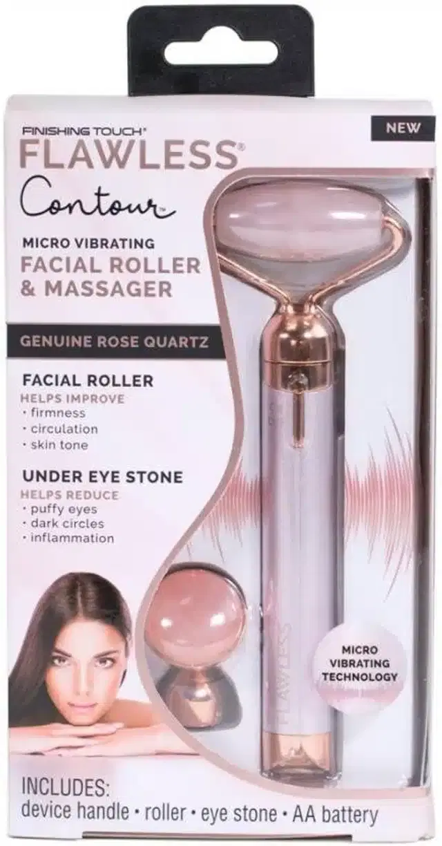 Passion Flawless Micro Facial Roller & Massager, Multicolor