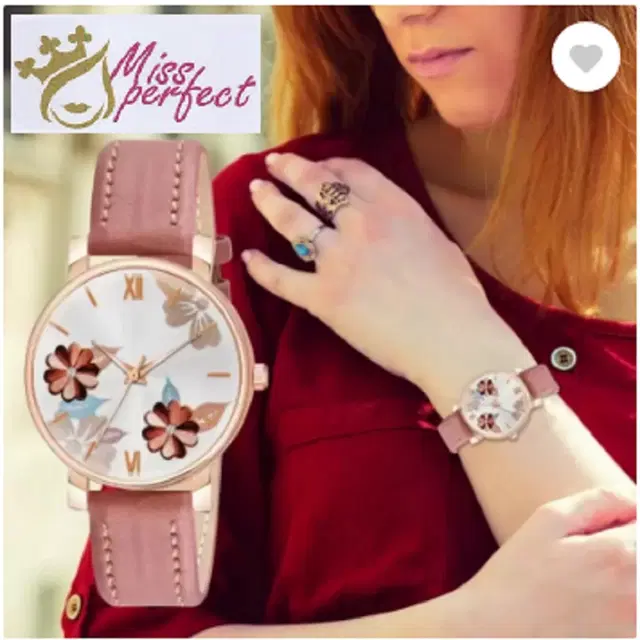 Leather Strap Analog Watch for Women & Girls (Multicolor)