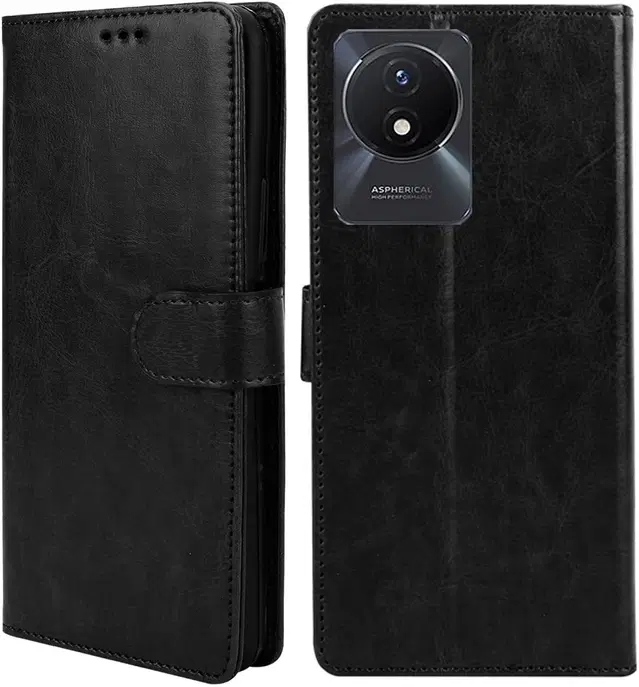 Flip Mobile Cover for Vivo V2217/Y02, Multicolor