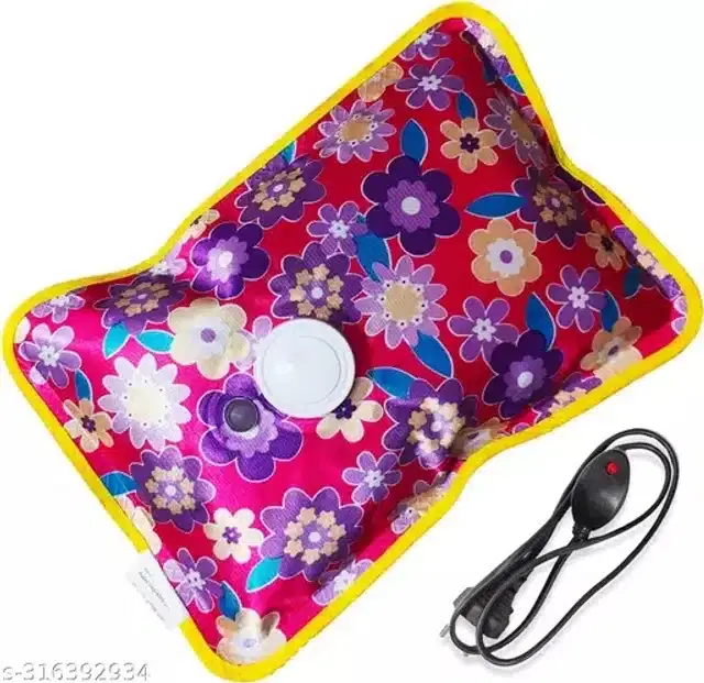 Electric Hot Water Bag for Pain Relief, Multicolor