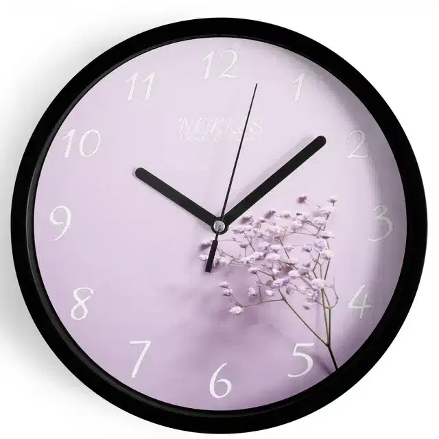 Plastic Printed Wall Clock, Multicolor, 7 Inches