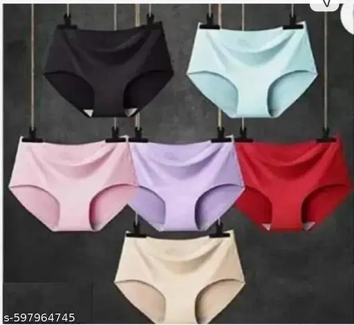 Nylon Briefs for Women, Multicolour, Pack of 6 (XXS)