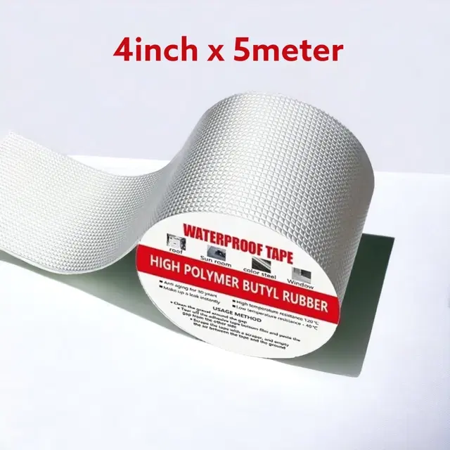 Aluminium Single Sided Self Adhesive Tape, Silver, 5 m