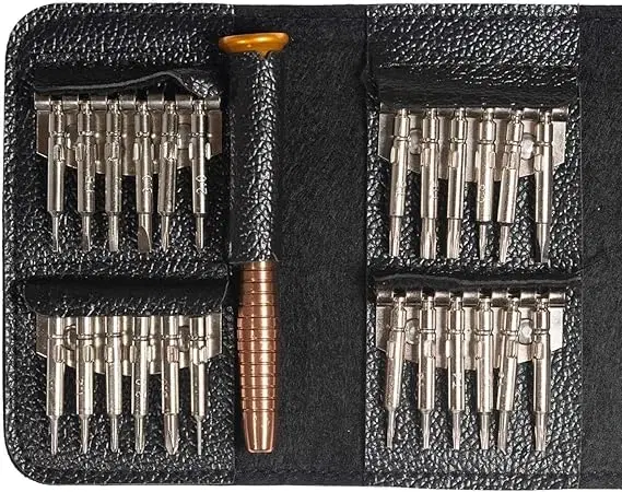 Stainless Steel 25 in 1 Screwdriver Tool Kit, Multicolor, Set of 1