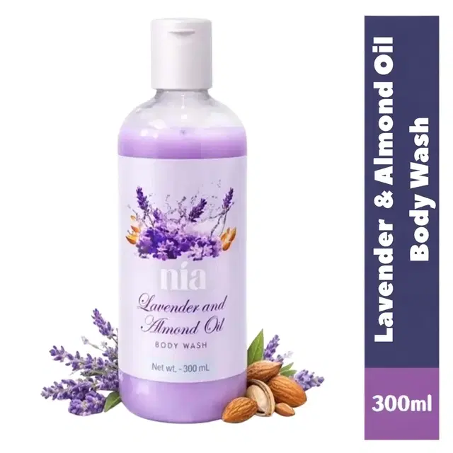 Nia Lavender & Almond Oil Body Wash 300 ml
