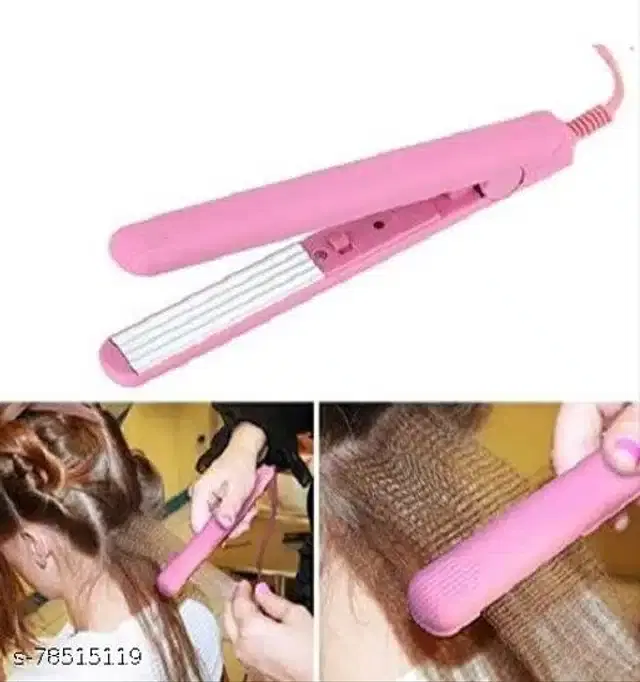 Plastic Hair Straightener, Pink, 100 W