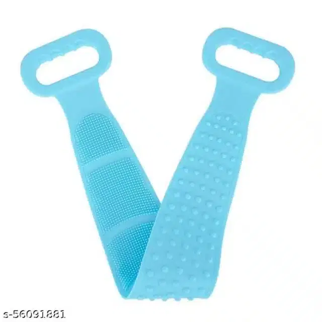 Silicone Body Scrubber, Sky Blue