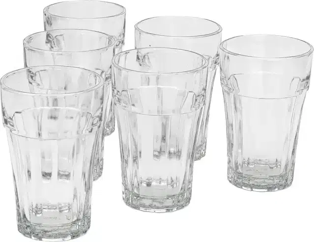 Liquor cum Cocktail Glasses, Transparent, 150 ml, Pack of 6