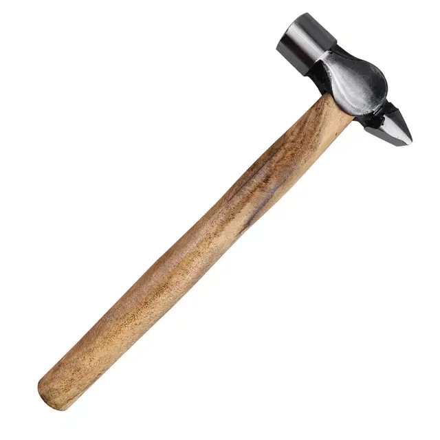 Padmakshi 200 G Cross Pein Hammer Hand Tools 200 G Cross Pein Hammer, Wooden Handle Cross Peen Hammer, 0.2 Kg