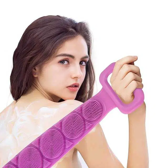 Silicone Body Back Scrubber, Multicolor, R-299