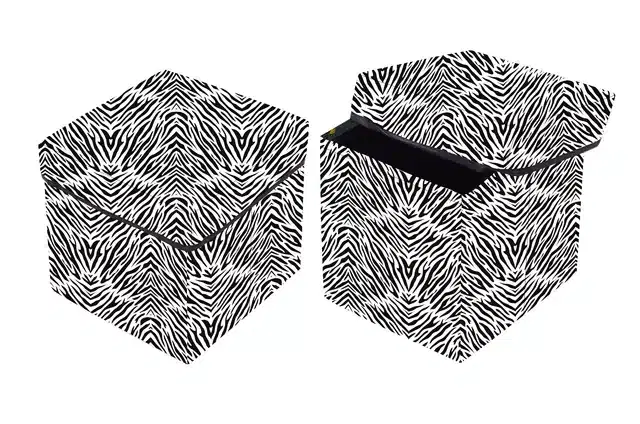 PVC Printed Foldable Kids Stool, Multicolor