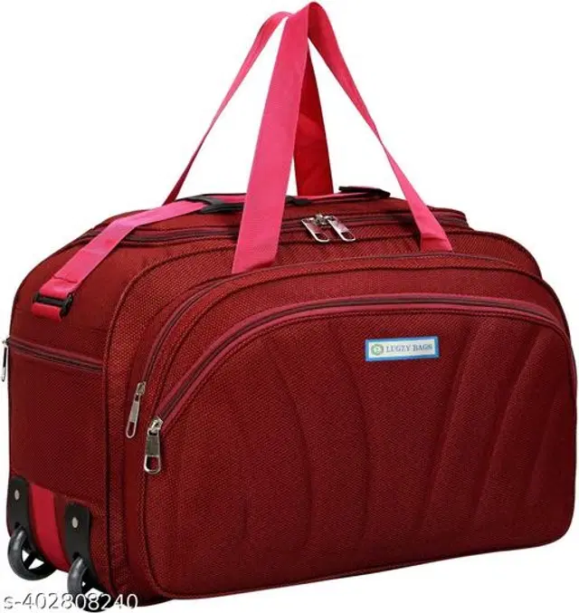 Polyester Duffel Bags, Red