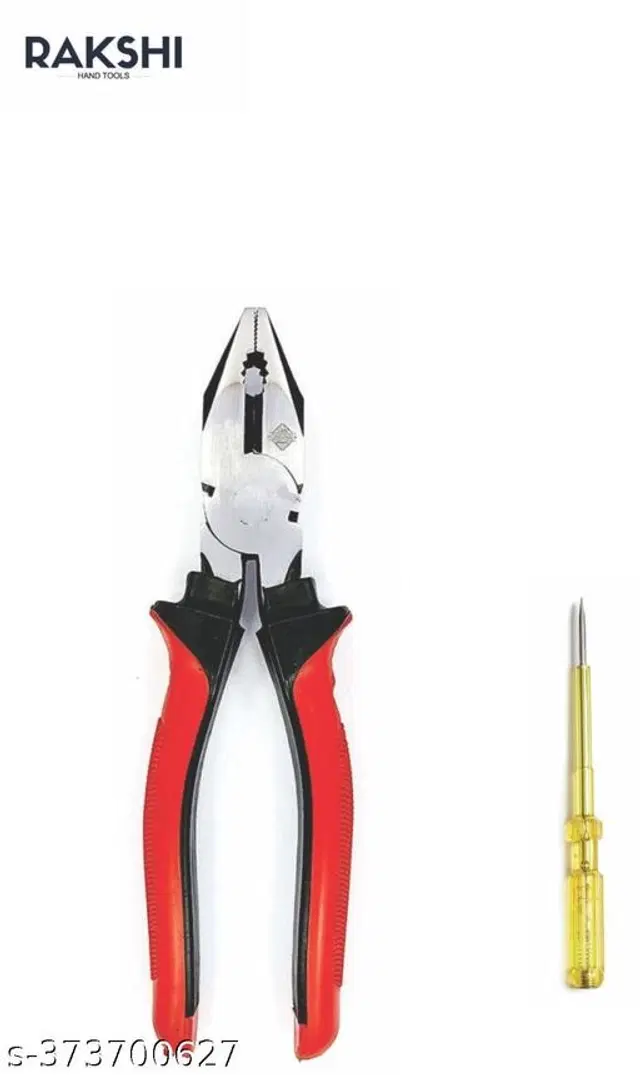 Stainless Steel Cutting Plier with Line Tester, Multicolor, Set of 2