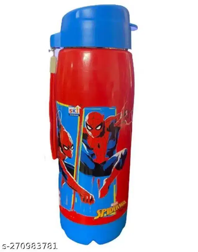 Water Bottle with Sipper for Kids, Multicolor, 550 ml