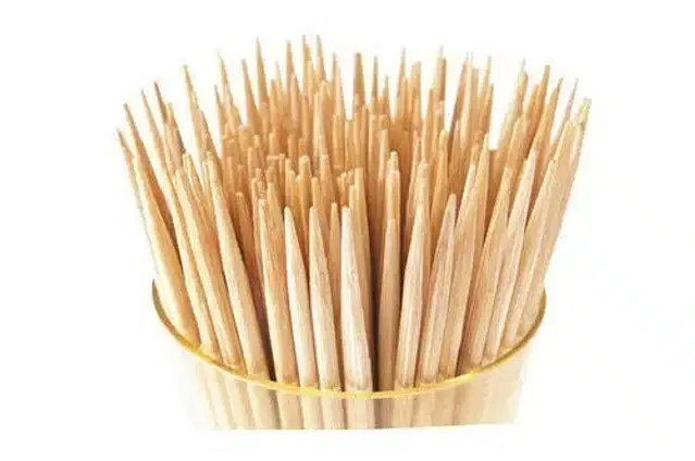 Wooden Toothpicks, Beige, Pack of 1200