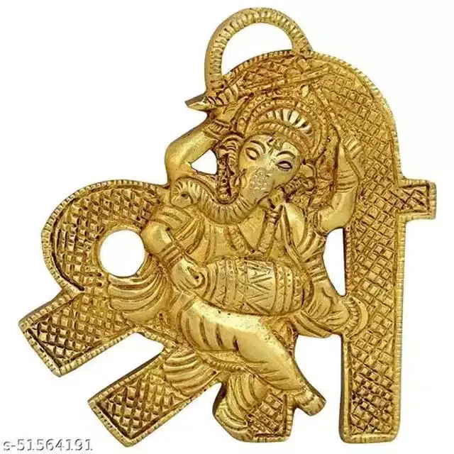 Metal Lord Ganesh Idol, Gold