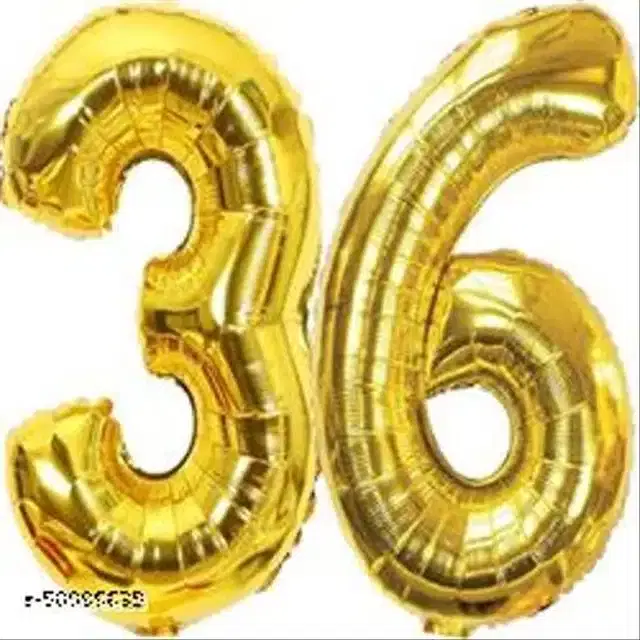 Number Foil Balloon, Assorted, Pack of 1