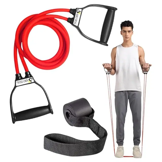 Double Toning Resistance Pull Rope ,(Red)