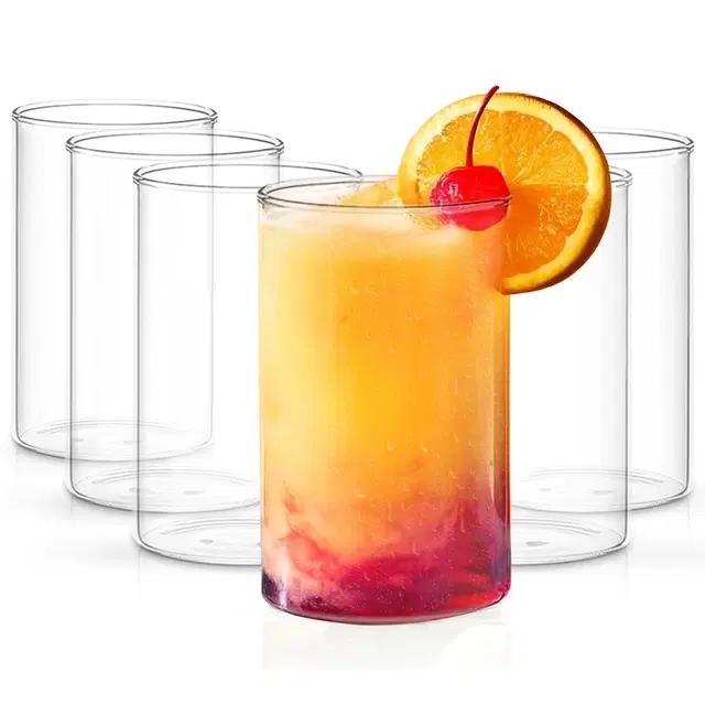 Borosil Vision Glass Set, 295 ml, Set Of 6, Transparent