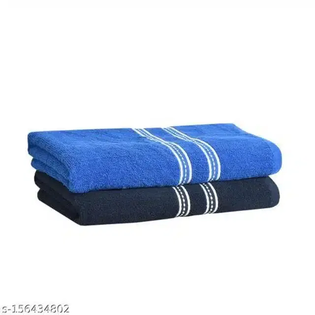 Cotton Bathing Towel, Multicolor, Pack of 2