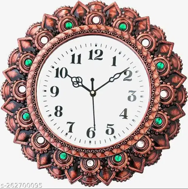 Plastic Wall Clock, Multicolor