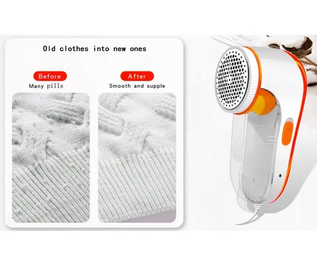 Nova Lint Remover, White & Orange, 100 W