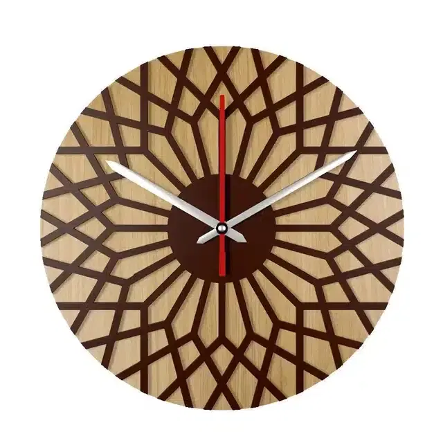 Designer Wooden Wall Clocks, Brown