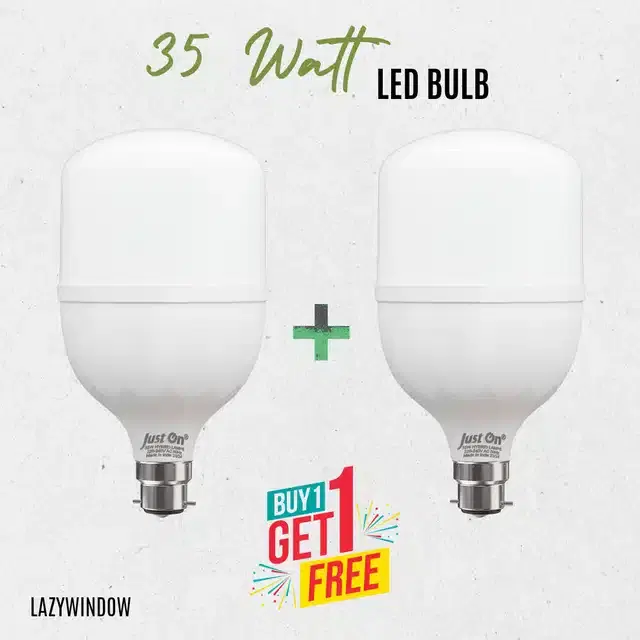 JustOn Premium Quality LED Bulbs, White, 35W, Pack of 2