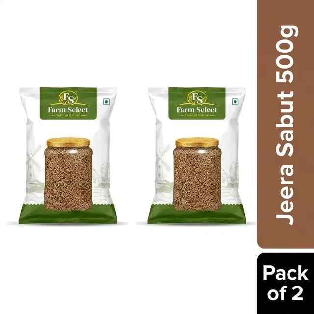 Farm Select Jeera Sabut 500 g (Set of 2)