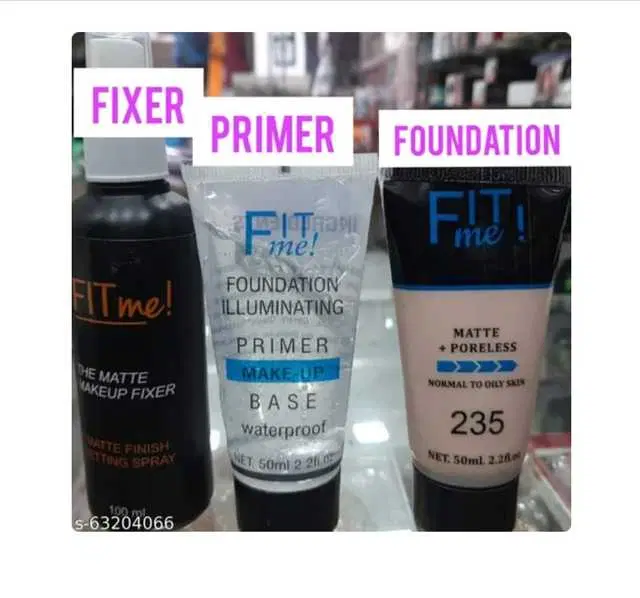3-In-1 Combo of Make-up Fixer & Primer with Foundation, Set of 3, BI-1